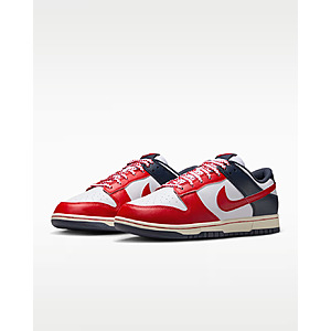 Nike Men's Dunk Low Retro Shoes (White/Thunder Blue/Coconut Milk/University Red) $55.48 + Free Shipping