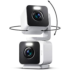 $53.18* | WYZE Duo Cam Pan Indoor/Outdoor IP65 2K 360° Pan/Tilt Smart Home Security Camera with Color Night Vision at Amazon