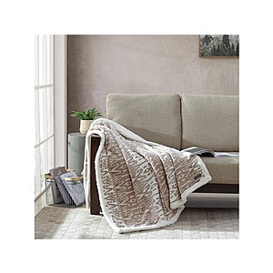 Woot! App $7.79: Eddie Bauer - Throw Blanket(San Juan Oyster, 50" x 60")