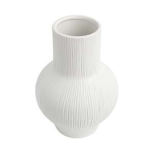 Better Homes & Gardens 10" Ribbed Ceramic Decorative Vase (White or Black) $3.18 + Free Shipping w/ Walmart+ or on $35+