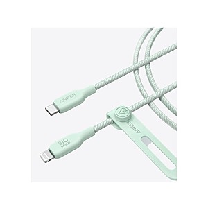 Woot! App $7: Anker 10FT Bio-Nylon USB-C to Lighting Cable(Green)