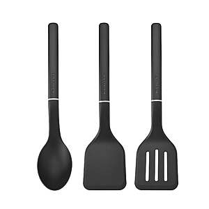 KitchenAid 3-Piece Cooking Utensils Set with Ergonomic Handles, Black $3.2