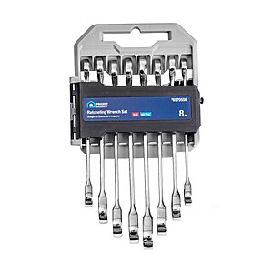 Project Source 8 -Piece Set Metric and standard (SAE) Ratchet Wrench | 55685 $16.98