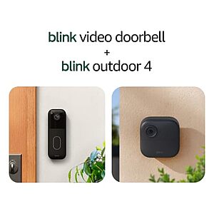 $114.99* | Blink Video Doorbell + Outdoor 4 Wireless 5-Camera System + Sync Module Core at Amazon