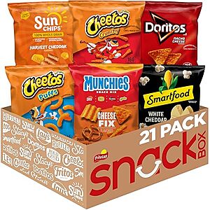 [SnS] $7.06* | 21-Pack Frito-Lay Chips Variety Pack (Cheesy Mix) at Amazon