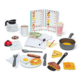 41-Piece Melissa & Doug Star Diner Restaurant Play Set $13.19 + Free S&H w/ Walmart+ or on $35+