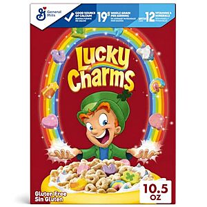 [SnS] $1.89* | 10.5-Oz Lucky Charms Gluten Free Cereal with Marshmallows at Amazon