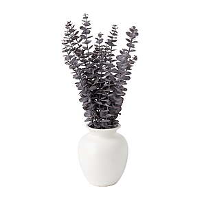 23" Mainstays Artificial Purple Eucalyptus in White Ceramic Vase $3.84 + Free Shipping w/ Walmart+ or on $35+