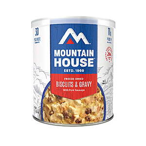 Mountain House Biscuits & Gravy #10 Can, Freeze-Dried Survival & Emergency Food (12 Servings) $15.65 + Free S/H on $25+