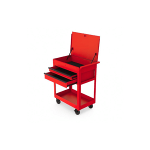Hyper Tough 28-Inch Steel Tool Cart with Drawer, 500 lb Load Capacity, Red Powder-Coated, $79.20, FS, Walmart, other colors at $99