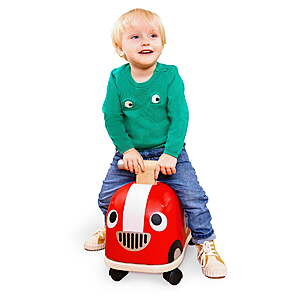 Battat Rollin' Race Car Ride-On Toy w/ Wooden Handle $13.94 + Free Shipping w/ Walmart+ or on $35+