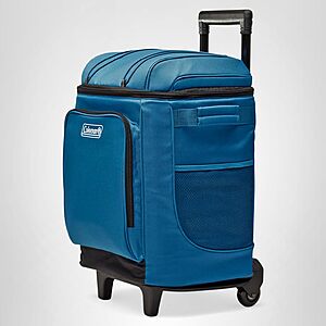 Coleman 42-Can Soft Rolling Cooler with Wheels(Blue, 13.32"D x 13.32"W x 19.97"H) $37.90 + Free S&H at Amazon