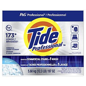 [S&S]Tide PRO Laundry Detergent Powder Bulk (173 loads, 197 oz) $27.50 + Free S&H w/ Prime or $35+