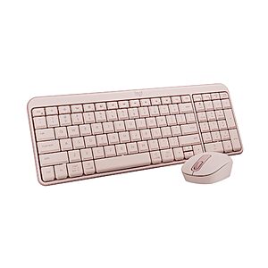 Logitech MK250 Bluetooth Wireless Mouse and Keyboard Combo(Rose) $14.98 + Free S&H w/ Prime or $35+