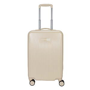 Beautiful by Drew Barrymore 20" Expandable Hardside Carry-On Luggage (Porcini Taupe or Rose Pink) $27.30 + Free Shipping w/ Walmart+ or on $35+