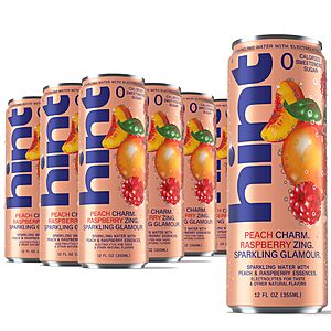 [S&S] 12 Pack 12 oz Hint Sparkling Water, Peach Raspberry $6.17 + Free S&H w/ Prime or $35+