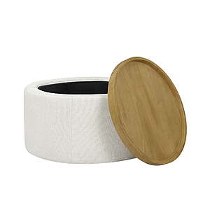 Beautiful Drew Stowaway 36" Coffee Table w/ Storage by Drew Barrymore (Cream) $99 + Free Shipping