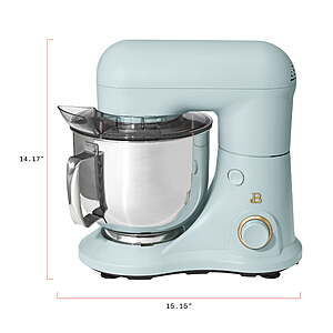 Beautiful 5.3-Quart Tilt-Head Stand Mixer w/ Flat Beater, Dough Hook & Balloon Whisk (Hydrangea or Oyster Gray) $79.18 + Free Shipping