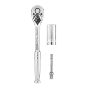 HART 3-Piece 3/8" Drive Universal Socket Set w/ 90-Tooth Ratchet & Drill Adaptor (Chrome) $14.23 + Free Shipping w/ Walmart+ or on $35+