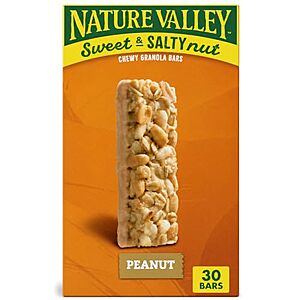 [SnS] $6.40* | 30-Count 1.2-Oz Nature Valley Sweet & Salty Nut Chewy Granola Bars (Peanut) at Amazon