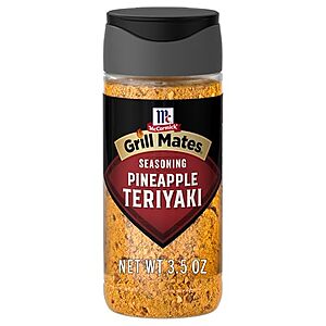 $5.19* | 6-Pack 3.5-Oz McCormick Grill Mates Seasoning (Pineapple Teriyaki) at Amazon (86.5¢ each)