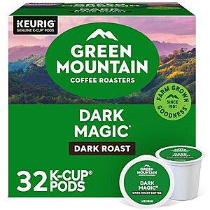 [SnS] $8.61 | 32-Count Green Mountain Coffee Roasters Dark Magic Keurig Single-Serve K-Cup Pods at Amazon