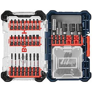 $17.94* | 45 -Pc Bosch Driven 1/4" Impact Driver Hex Bit Set (SDMSD45) at Amazon