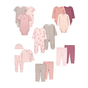 Carter's Child of Mine Baby Layette Outfit Set, 15-pack, Sizes Preemie-6/9 Months $8.32