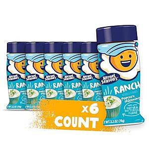 [NEW] $9.93 | 6-Pack 2.7-Oz Kernel Season's Popcorn Seasoning (Ranch) at Amazon