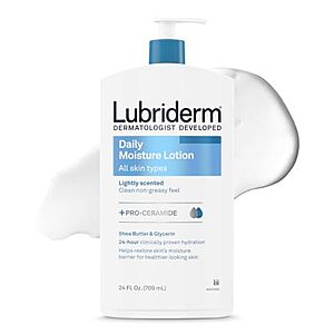 [SnS, AC] $3.11 | 24-Oz Lubriderm Daily Moisture Lotion + Pro-Ceramide, Shea Butter & Glycerin at Amazon
