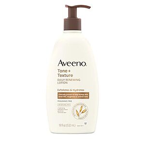 [SnS, AC] $2.99** | 18-Oz Aveeno Tone + Texture Daily Renewing Body Lotion at Amazon