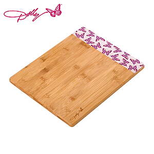 Dolly Parton Bamboo 11" x 14" Reversible Cutting Board, $ with Pink Butterfly Print, $3.64, FS WM+, Walmart