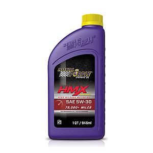 $32.46: Royal Purple HMX SAE 5W-30 High-Mileage Synthetic Motor Oil, 1 Quart (Case of 6) (11745-6PK)