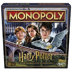 $15.74: Hasbro Gaming Monopoly Harry Potter Edition Board Game, Ages 8+, 2 to 6 Players