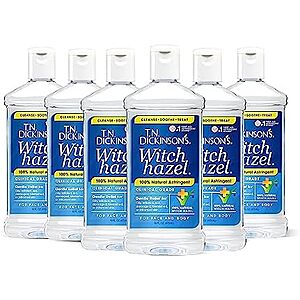 [NEW, SnS] $12.73 | 6-Pack 16-Oz T.N. Dickinson's Witch Hazel Astringent for Face and Body, 100% Natural at Amazon