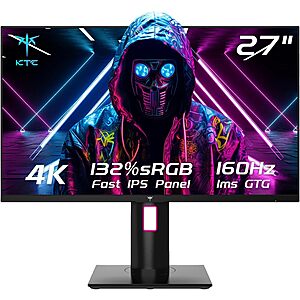 27" KTC 4K UHD 160Hz Fast IPS Gaming Monitor w/ 1ms GTG & HDR400 (H27P22S) $199.66 + Free Shipping