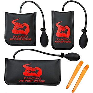 3-Piece PAFOWO Air Wedge Shim Bag Pump Leveling Kit & Alignment Tool Set (300lb Rating) $9.99 + Free Shipping w/ Prime or on $35+