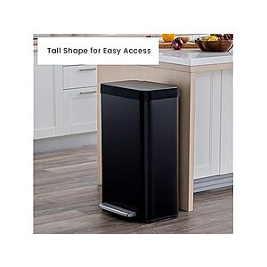 Home Zone Living 18.5 Gallon (70 Liter) Stainless Steel Trashcan $50 & More + Free Shipping w/ Prime