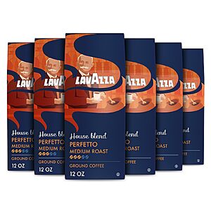 Lavazza House Blend Perfetto Ground Coffee 6 Bags of 12oz, $25 plus tax $25.17