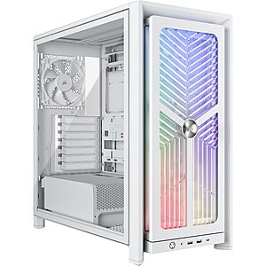 Corsair Frame 4000X RS Modular Mid-Tower ATX PC Case w/ RGB Front Panel & 4 RS120 PWM Fans (White) $66.75 + Free Shipping