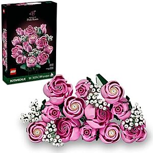 $47.99* | 789-Piece LEGO Botanicals - Bouquet of Pink Roses (10374, 2025) at Amazon