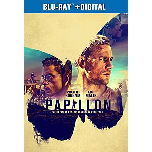 Papillon [Blu-ray] + Digital $6.99 Amazon.com