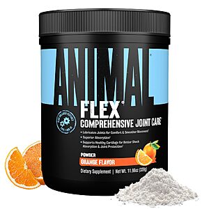 $10.83: Animal Flex Powder Joint Support Supplement, Orange Flavor, 30 Scoops