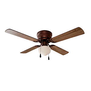 Mainstays 42" Hugger Indoor Ceiling Fan (Oil Rubbed Bronze) $13.99 + Free Shipping w/ Walmart+ or on $35+
