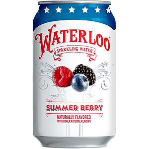 Walmart.com has a 3 pack of 8 cans-12oz of Waterloo Summer berry and Cherry limeade for $6.87, 50 percent off.