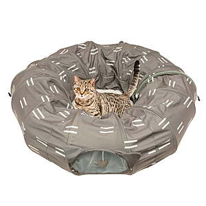 Kitty City Tunnel Cat Bed (Brown) $6.88 + Free S&H w/ Walmart+ or on $35+