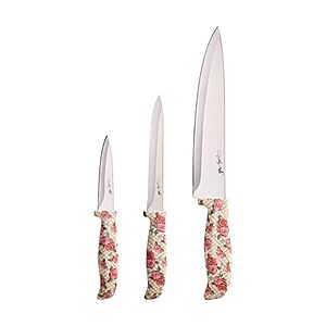Dolly Parton 3-Piece Knife Set (8" Chef, 5.5" Serrated Utility, 3.5" Paring) $5.83 + Free Shipping w/ Prime or on $35+