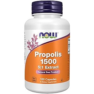 [NEW, SnS] $5.31 | NOW Foods Supplements, Propolis 1,500 mg with 5:1 Concentrate, 100 Veg Capsules at Amazon