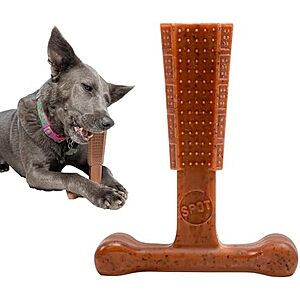 [NEW] $1.15 | SPOT Bam-Bones Plus T Bone – Bamboo Fiber & Nylon Dog Chew Toy at Amazon