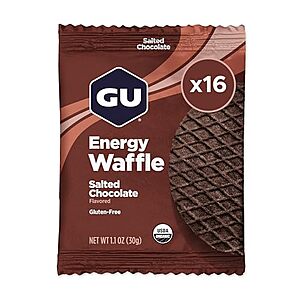 [NEW, SnS] $10.45 | 16-Count GU Energy Stroopwafel Salted Chocolate Sports Nutrition Waffle at Amazon